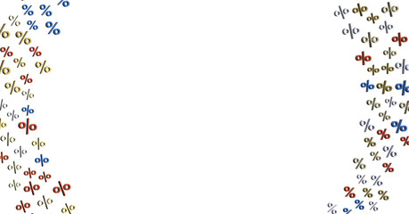 percent shopping digital in hand 3d.