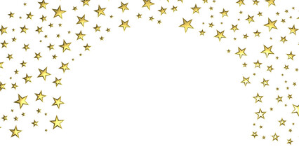 XMAS A gray whirlwind of golden snowflakes and stars. New