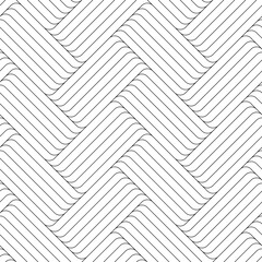 Vector seamless texture. Modern geometric background with intersecting stripes of thin threads.