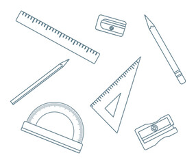 Stationery School Education Drawing Graphic Ruler