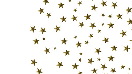 XMAS Stars - A gray whirlwind of golden snowflakes and stars. New