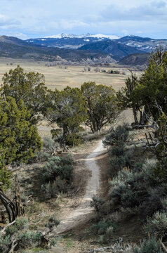 Haymaker Bike Trail in Eagle, Colorado, USA.