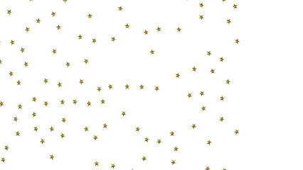 stars. Confetti celebration, Falling golden abstract decoration for party, birthday celebrate,