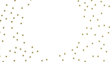 stars. Confetti celebration, Falling golden abstract decoration for party, birthday celebrate,