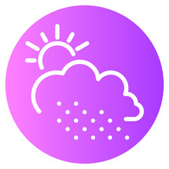 rainy day gradient icon