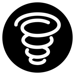 tornado glyph icon