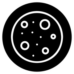 full moon glyph icon