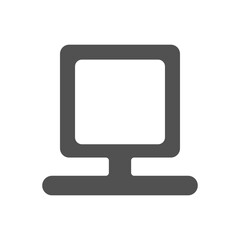 Computer simple vector icon. Computer logo icon. Vector illustration.