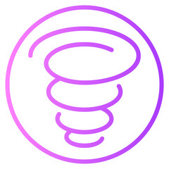 tornado gradient icon