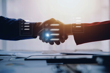 Document management system DMS. Assessment form, questionnaire, checklist and clipboard task...