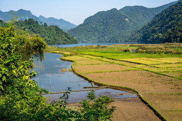 Northern Vietnam, beautiful landscape in the Ba Be National Park