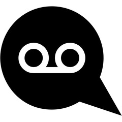 Voice Message Glyph Icon