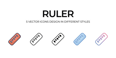 ruler icons set vector illustration. vector stock,
