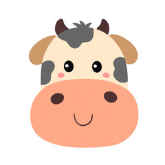 Cute cow head.
