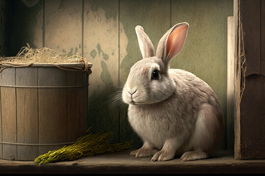Osterhase Hase im Nest Ostern
Generative Ai
