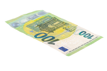 Euro banknotes isolated