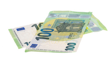 Obraz na płótnie Canvas Euro banknotes isolated