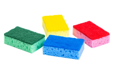 cleaning sponge isolated