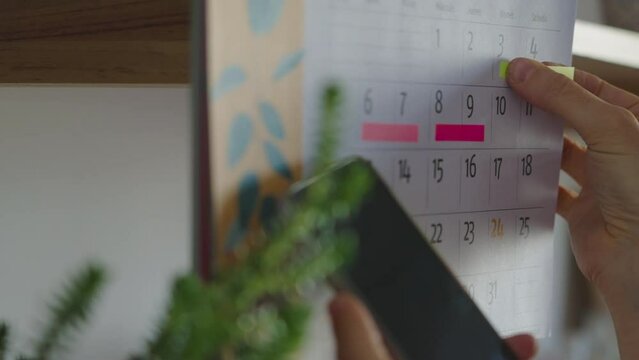 Schedule on a calendar