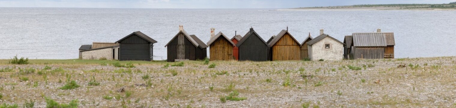 Helgumannen, Fischerhütten in Schweden auf der Insel Gotland