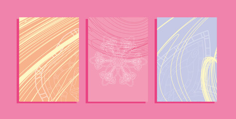 Cover Vector Set with Scribble