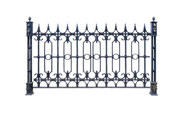 Modern cast railings, fence.