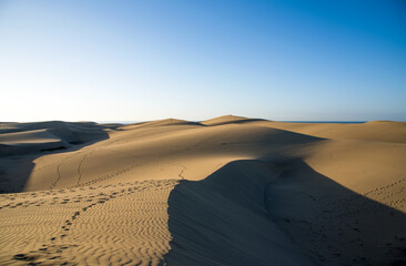 Fototapeta na wymiar The Maspalomas Dunes, Gran Canaria, Spain