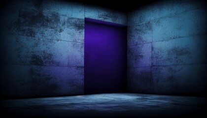 Grunge Concrete Empty Dark Room background