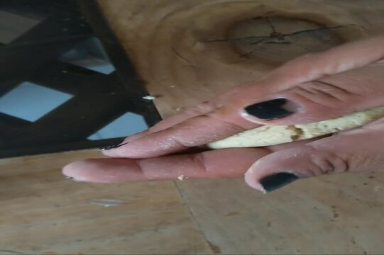Amasando con las manos