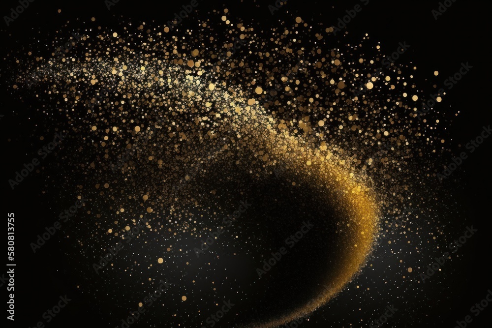 Poster ornament bokeh glitters background, abstract shiny background with circles, modern overlay design wi