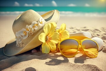 Summer vacation travel conceptю Generative ai