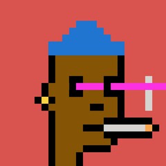 Obraz premium Cartoonish Pixelated Man