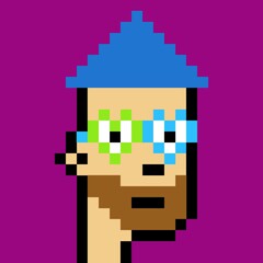 Cartoonish Pixelated Man