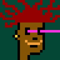 Cartoonish Pixelated Man