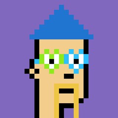 Cartoonish Pixelated Man