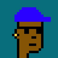 Cartoonish Pixelated Man