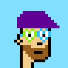 Cartoonish Pixelated Man