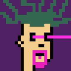 Obraz premium Cartoonish Pixelated Man