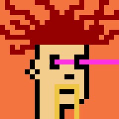 Cartoonish Pixelated Man