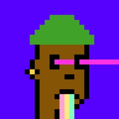 Obraz premium Cartoonish Pixelated Man