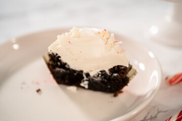 Chocolate peppermint cupcakes