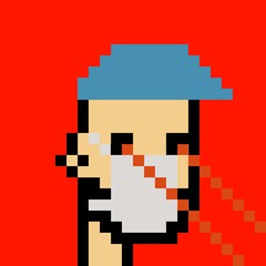 Cartoonish Pixelated Man