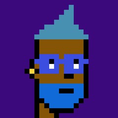 Obraz premium Cartoonish Pixelated Man