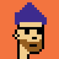 Cartoonish Pixelated Man