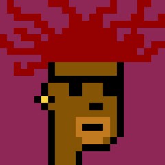 Cartoonish Pixelated Man