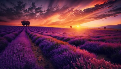 
field with lavender