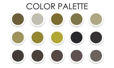 Universal color palette. Color combinations. Vector illustration