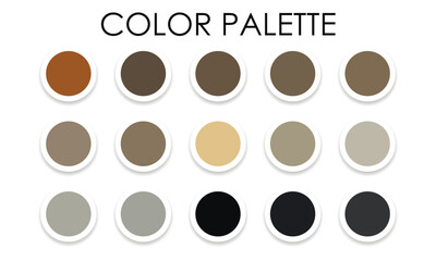Universal color palette. Color combinations. Vector illustration