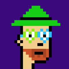 Cartoonish Pixelated Man