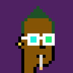 Cartoonish Pixelated Man